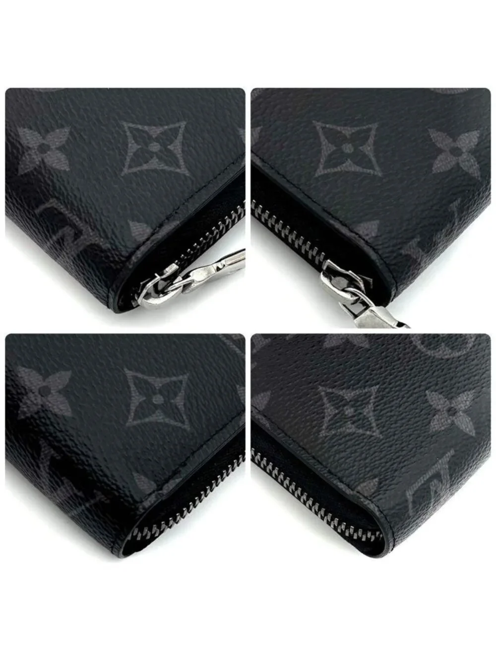 Louis Vuitton Monogram Eclipse Zippy Horizontal Wallet